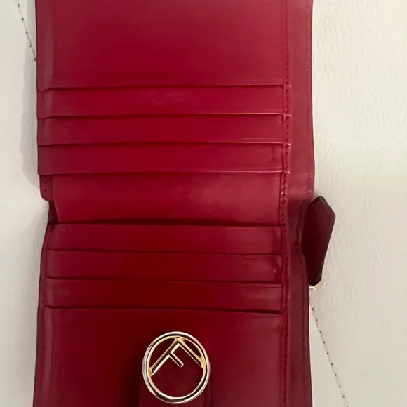 Fendi Brown and Red Wallet - Picture 6 of 6